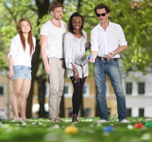 Playing Bocce