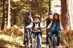 Family biking