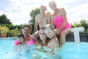 Multi Generation Family at the Pool