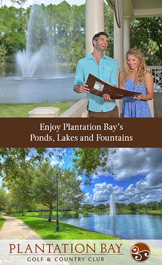 Plantation Bay Water: Ponds, Lakes and Fountains