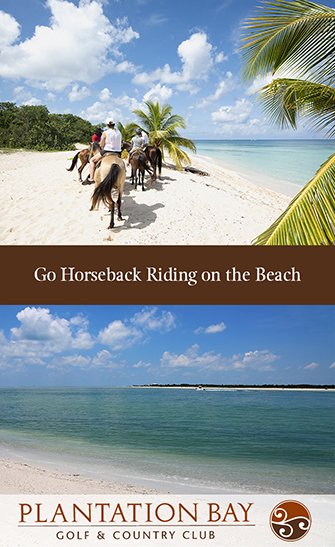 Where Plantation Bay Residents Go Horseback Riding on the Beach - sm Where Plantation Bay Residents Go Horseback Riding on the Beach