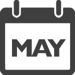 Calendar of Events - may dark gray