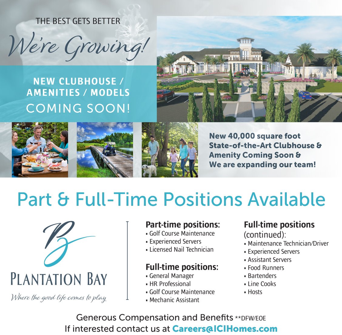 Careers at Plantation Bay Plantation Bay Golf & Country Club