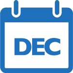 Calendar of Events - december blue