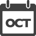 Calendar of Events - october dark gray