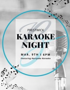 March - MArch 9 Karaoke night
