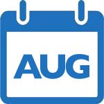 Calendar of Events - blue aug